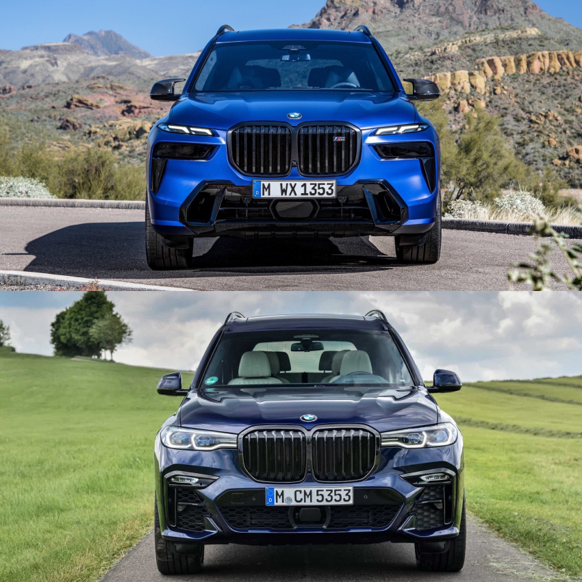 autos, bmw, cars, bmw x7, bmw x7 lci, photo comparison, photo comparison: bmw x7 facelift vs. pre-facelift