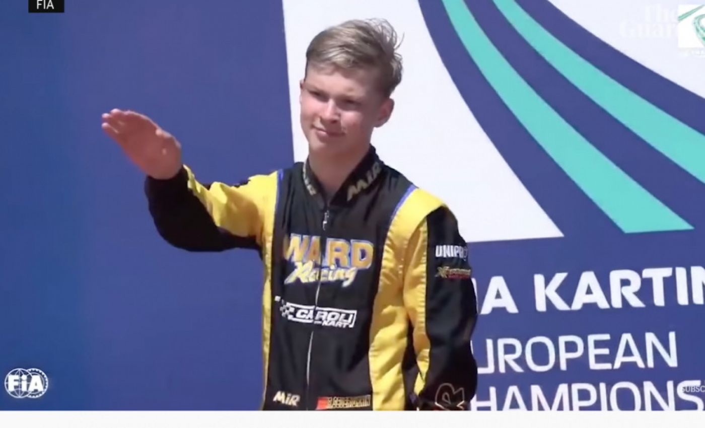 autos, cars, racing, russian racing driver fired for doing nazi salute on podium