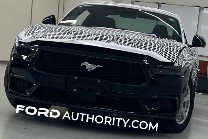 autos, cars, ford, ford mustang, indian, international, mustang, other, spy shots, 2024 ford mustang leaked images reveal front design
