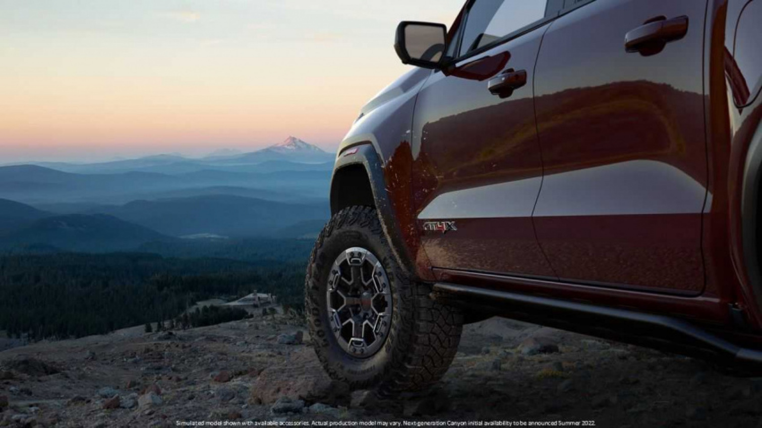 autos, cars, gmc, gmc canyon, gmc canyon at4x teaser image shows rugged wheels, debut is this summer