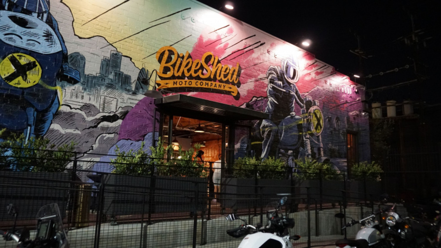 autos, car life, cars, classic cars, los angeles’ bike shed is the cool new place to park your motorcycle, hang out
