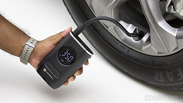 autos, car news, cars, kia, kia seltos, seltos, vayu portable tyre inflator, product review — vayu portable tyre inflator