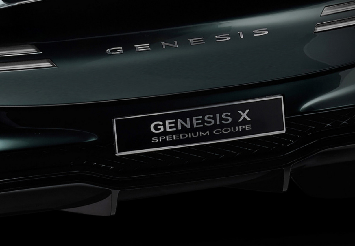 autos, cars, genesis, concept cars, coupes, design, electric cars, genesis news, luxury cars, genesis x speedium coupe concept previews brand's ev future