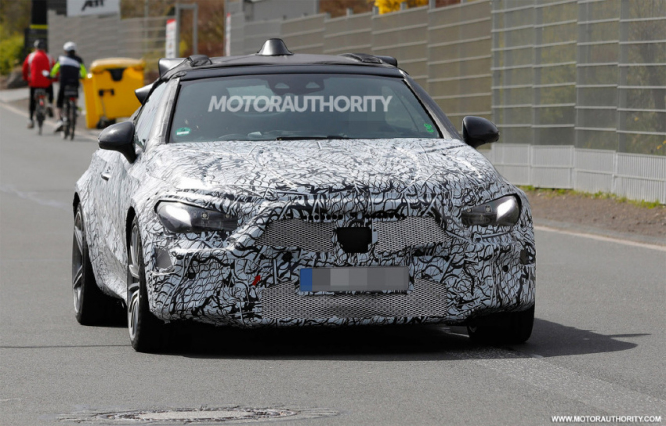 autos, cars, mercedes-benz, mg, convertibles, luxury cars, mercedes, mercedes-benz news, performance, spy shots, 2024 mercedes-benz amg cle 53 cabriolet spy shots: amg tests entry-level convertible