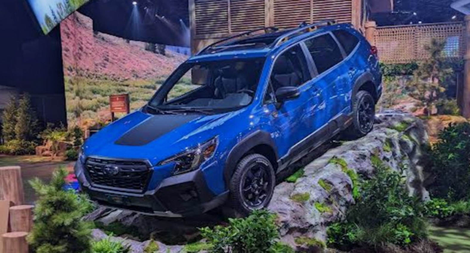 autos, cars, subaru, small, midsize and large suv models, subaru’s off-road suv exhibit was the star of the ny auto show