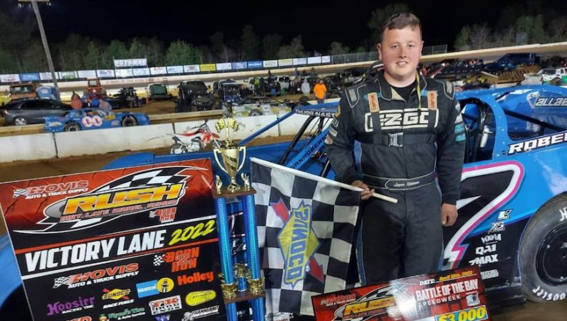 all dirt late models, autos, cars, roberson tops battle of the bay