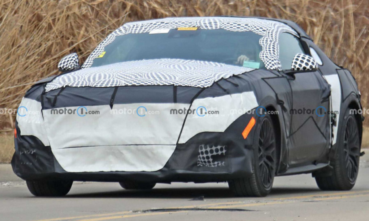 all news, autos, cars, ford, ford mustang, mustang, seventh gen ford mustang, spy, spy shots, seventh gen ford mustang boasts softer lines in teased front end image