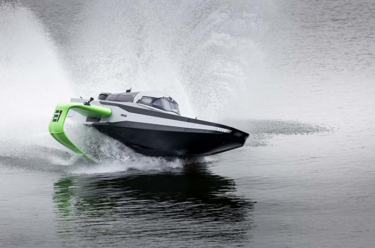 autos, cars, electric vehicle, car news, move electric, racebird electric foiling boat completes first test run