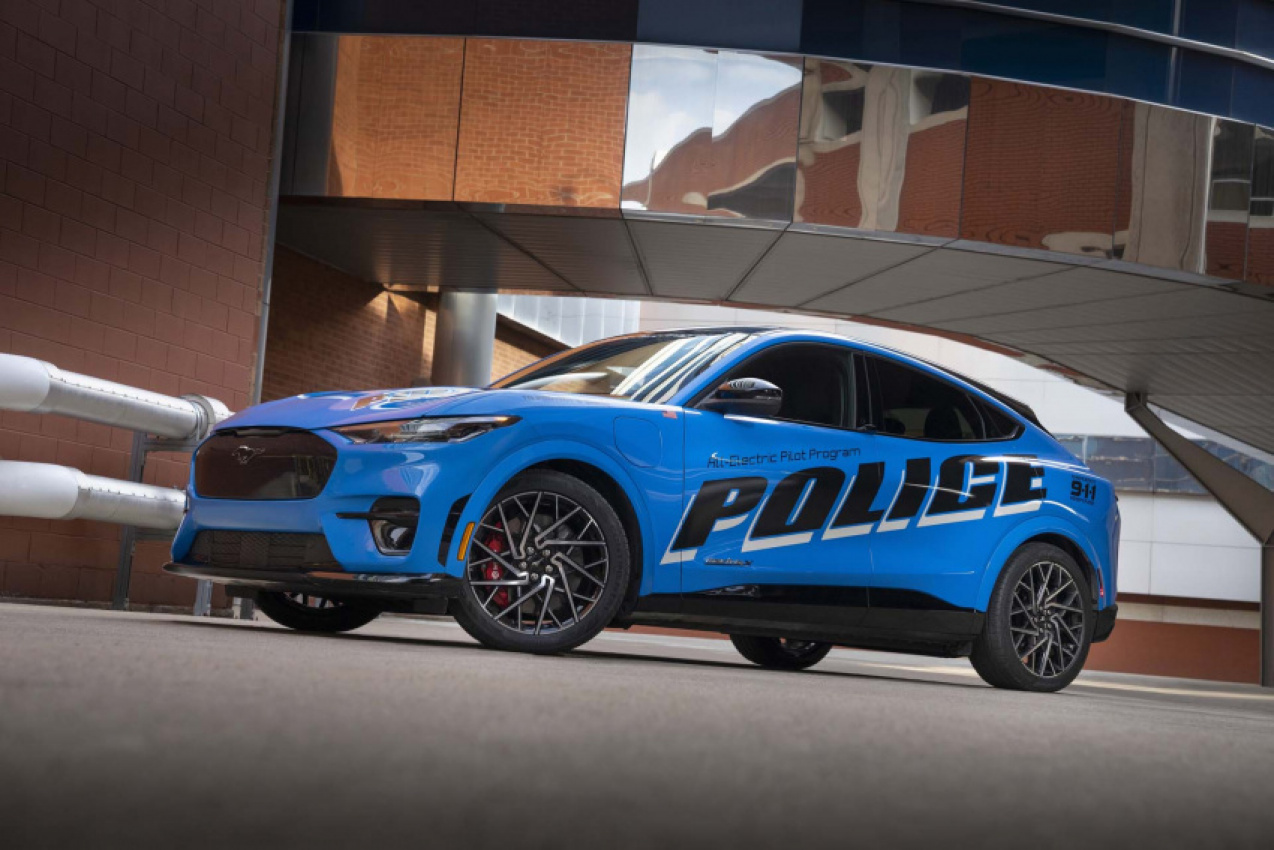 autos, cars, ford, electric cars, ford mustang, ford mustang mach-e news, ford news, industry, new york auto show, police car, suvs, synd-nexstar, new york city reveals first ford mustang mach-e electric police car