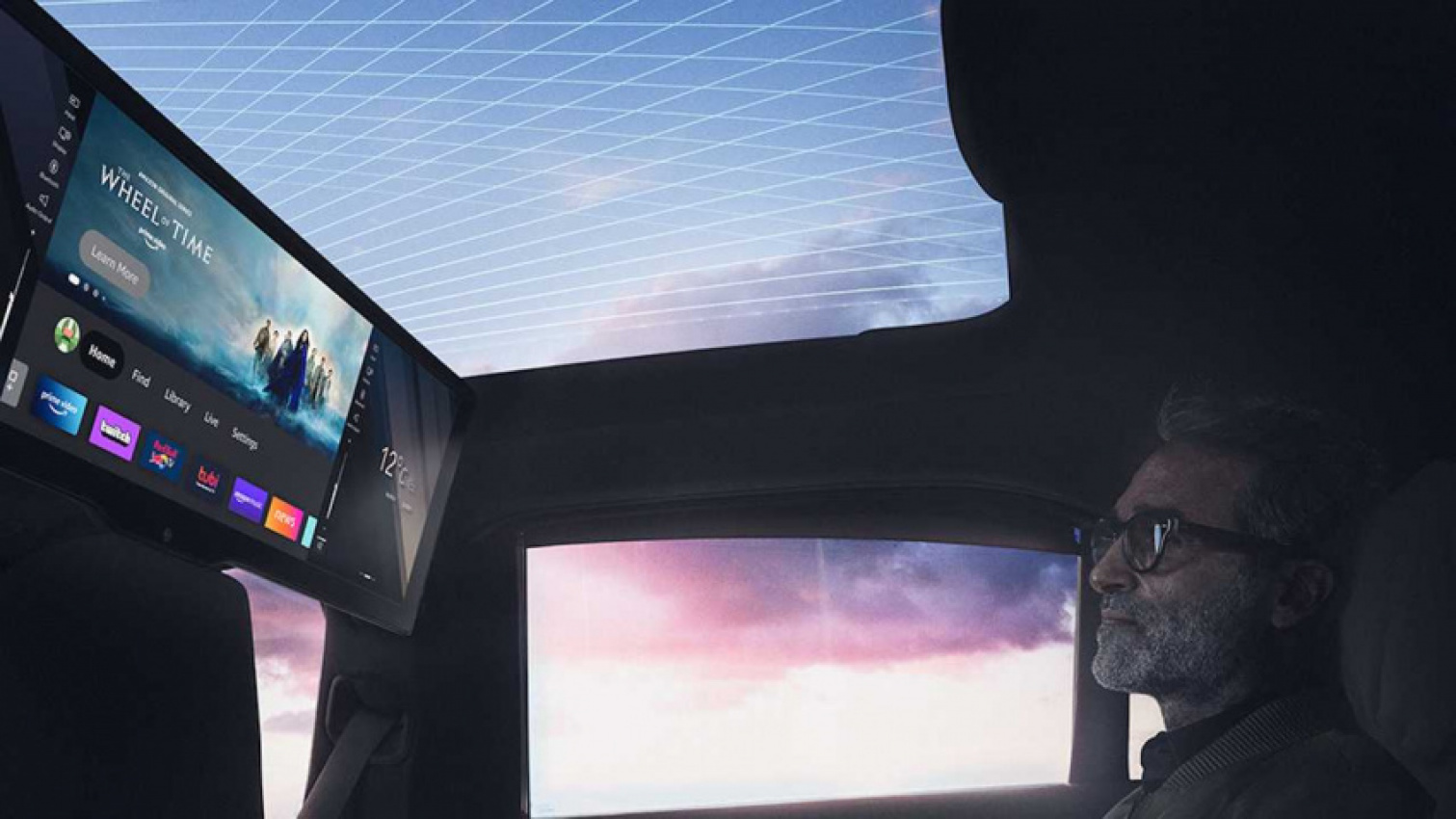 autos, bmw, cars, ram, amazon, bmw i7 teaser shows off panoramic rear-seat 8k theater screen