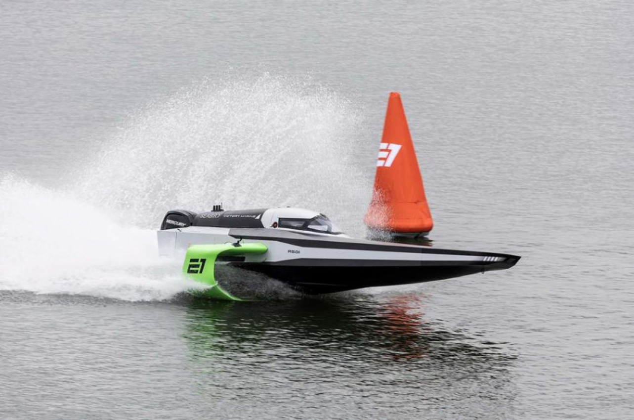 autos, cars, electric, news, e1, electric boats, racing, vnex, electric e1 racebird completes first test run