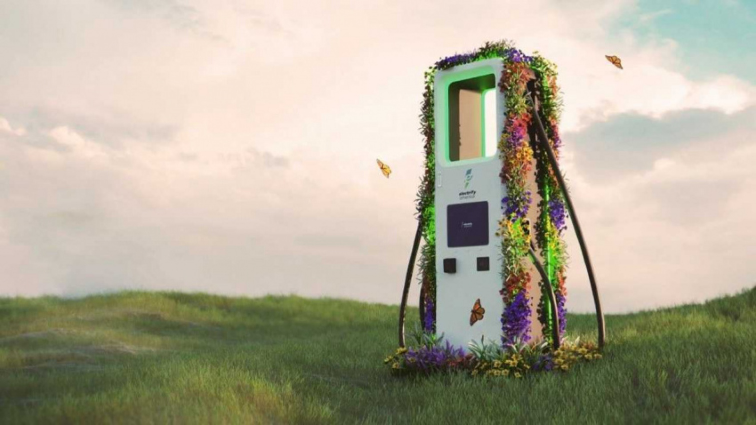 autos, cars, evs, amazon, electrify america offers free charging; $50 homestation discount for earth day