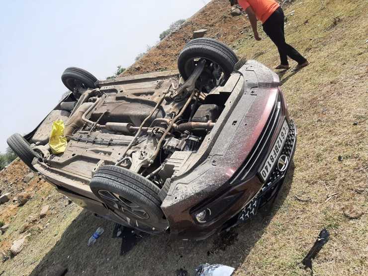 autos, cars, tata tiger high-speed accident saves five on the highway