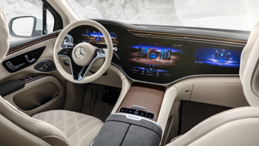 autos, cars, mercedes-benz, electric cars, large suvs, mercedes, suvs, new 2022 mercedes eqs suv arrives with up to 410 miles of range