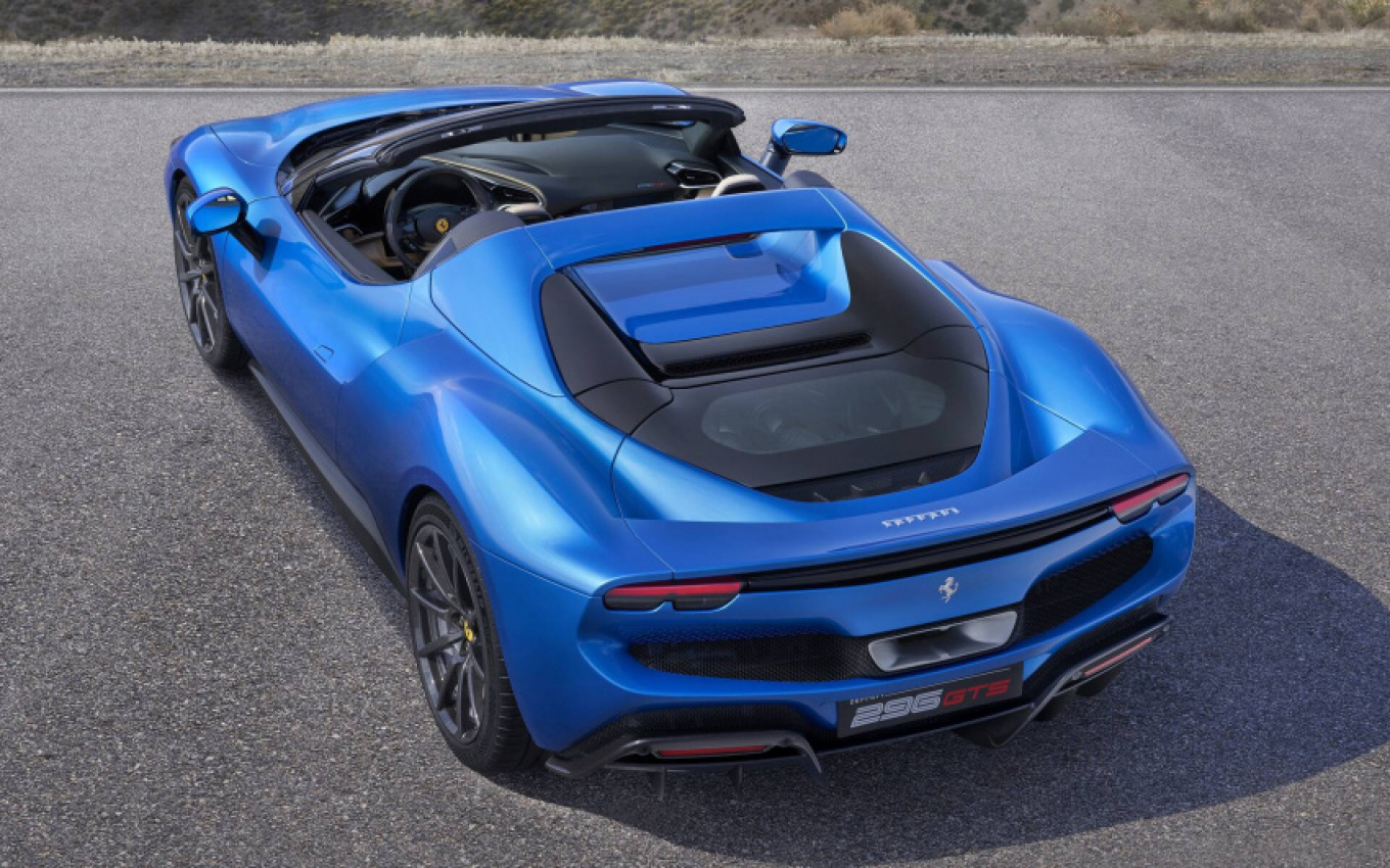 autos, cars, ferrari, ferrari 296 gts introduced as topless gtb with same hybrid v6