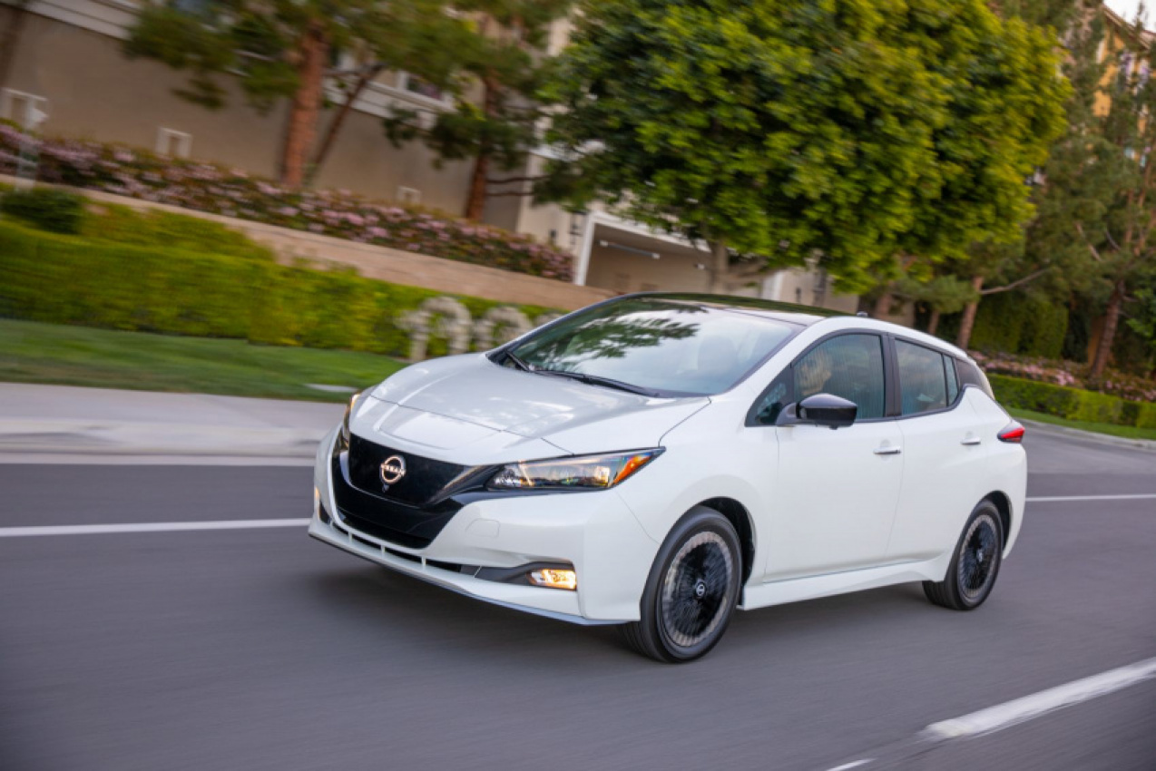autos, car news, cars, nissan, 2023 nissan leaf quick overview: new look, lower msrp, standard safety features & more