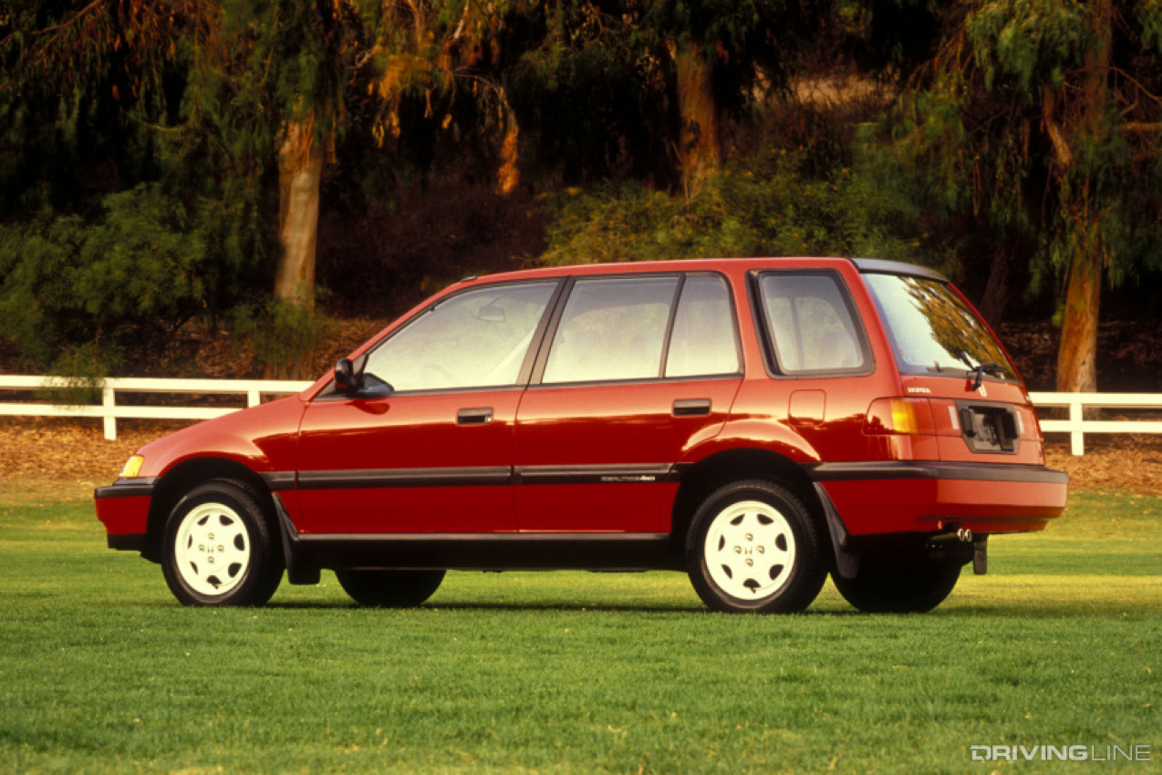 autos, cars, honda, import, wagovan legend: honda's funky & cool 4x4 civic wagon paved the way for the cr-v & the crossover revolution