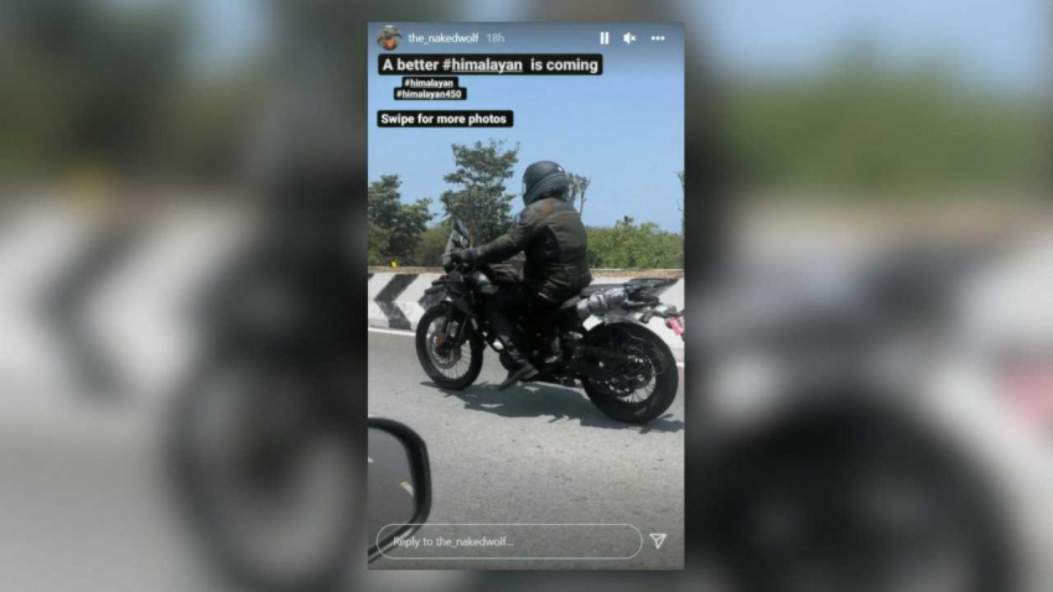 autos, cars, rumored royal enfield himalayan 450 reportedly spotted road testing