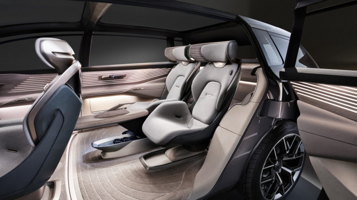 audi, autos, cars, news, the van-like audi ubransphere concept puts first-class in the second row