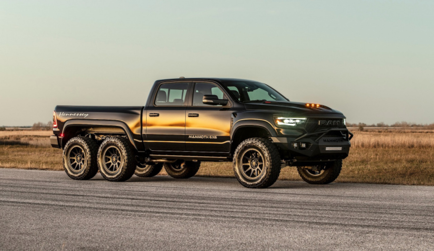 autos, cars, hennessey, hennessey mammoth 1000 6×6 trx revealed, its biggest truck yet