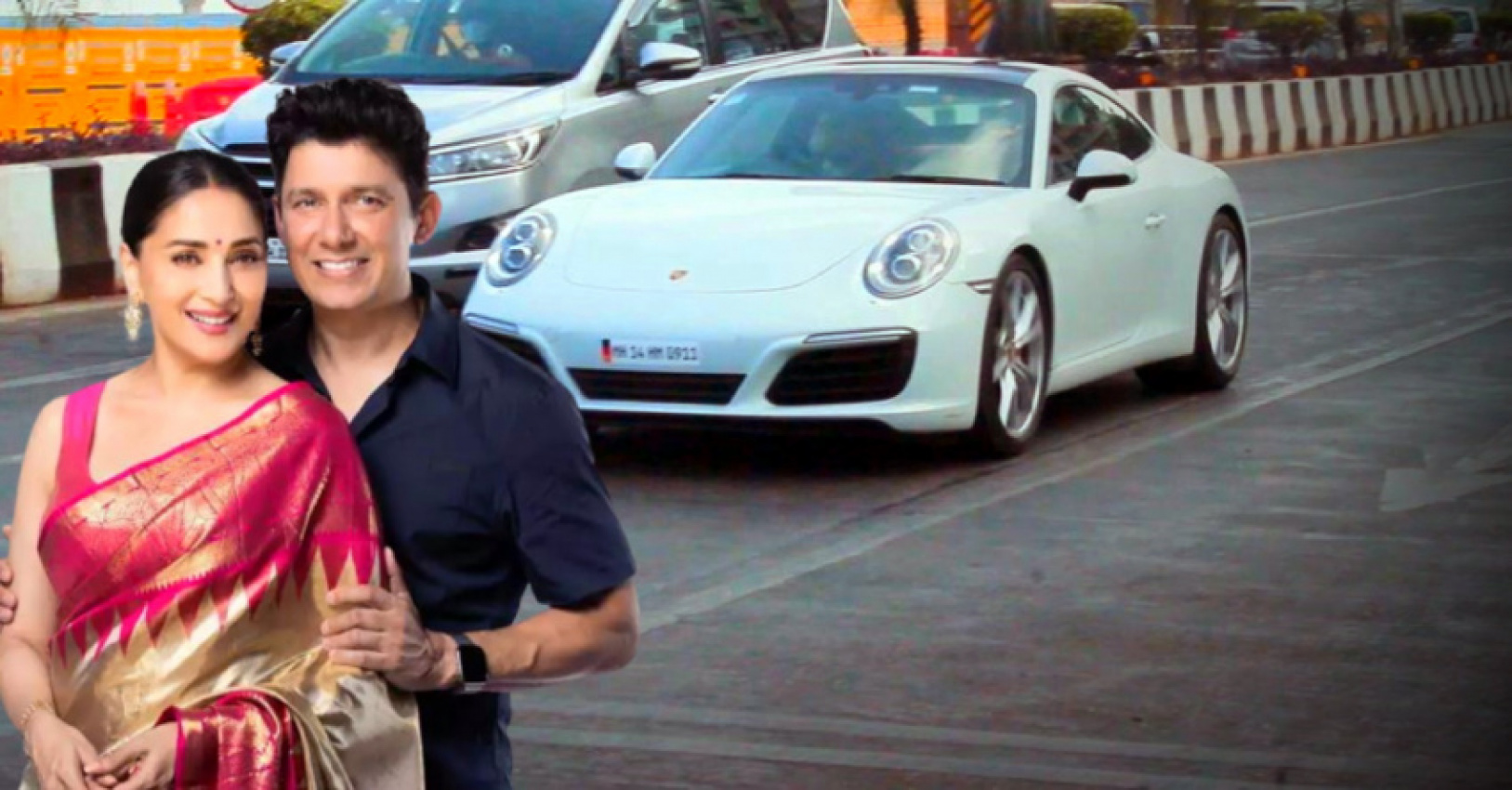 autos, cars, porsche, madhuri dixit's new porsche 911 carrera spotted in mumbai