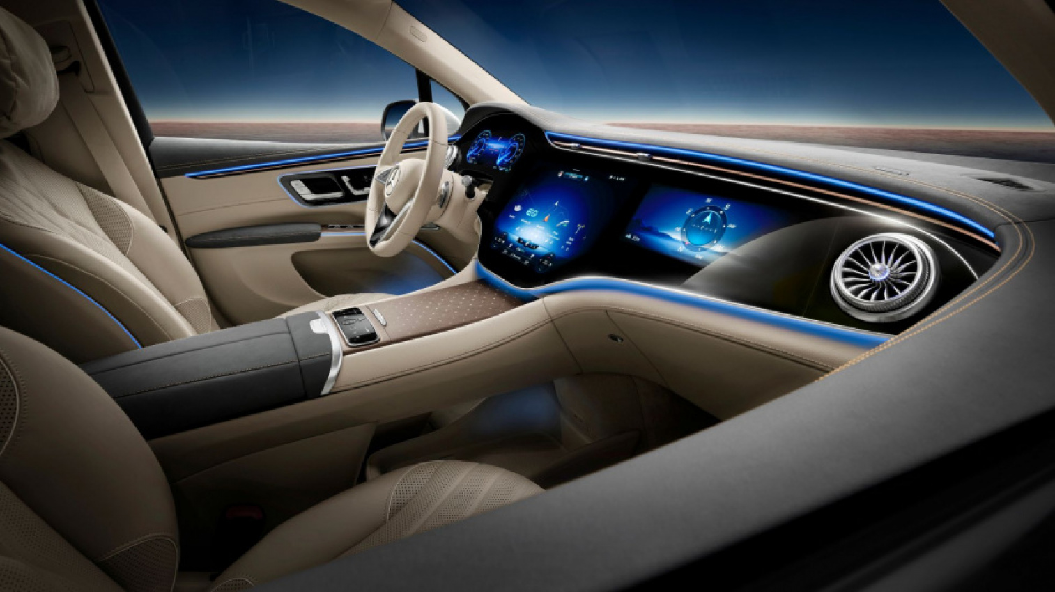 autos, cars, mercedes-benz, news, android, mercedes, android, mercedes-benz eqs breaks cover as stylish electric suv