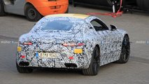 autos, cars, mercedes-benz, mg, mercedes, 2023 mercedes-amg gt spy video shows the sporty coupe up close