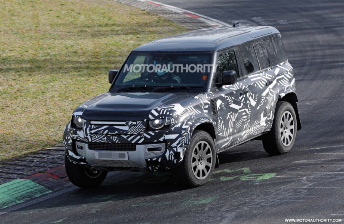 autos, cars, land rover, land rover defender, land rover defender news, land rover news, luxury cars, performance, spy shots, suvs, videos, youtube, 2024 land rover defender svx spy shots and video: hardcore v-8 off-roader spotted