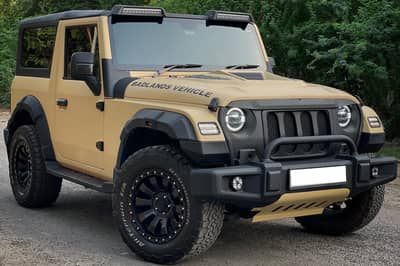 article, autos, cars, jeep, mahindra, this modified mahindra thar looks the perfect jeep to conquer the sahara