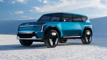 autos, cars, kia, $50,000 kia ev9 coming to the us in 2023 with 300-mile range