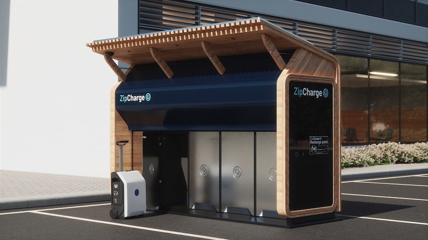 autos, cars, electric cars, zipcharge gohub announced as modular electric car charging station