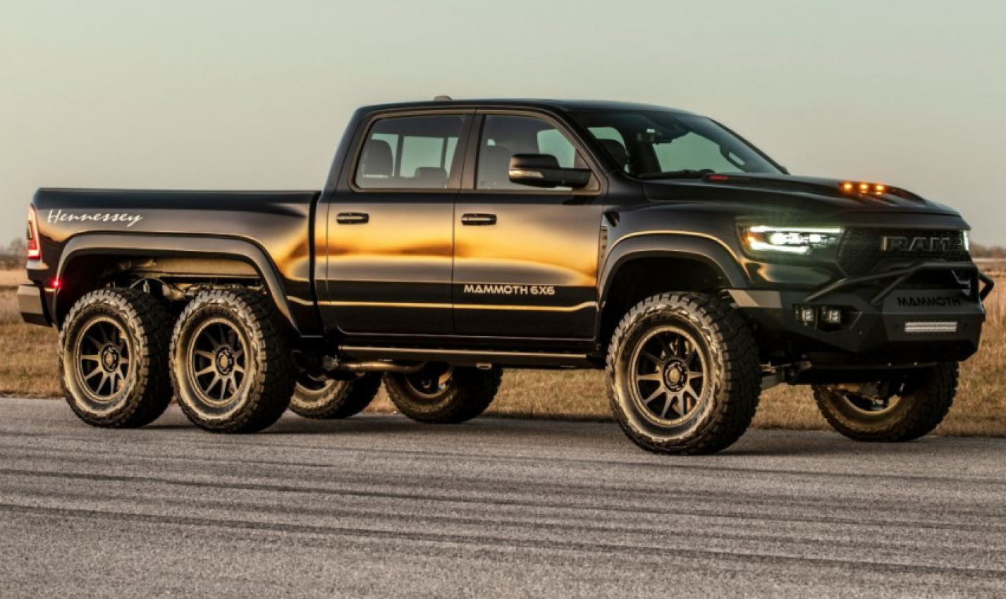 autos, cars, hennessey, autos news, bonkers pick-up truck from hennessey is as big and bad as they get