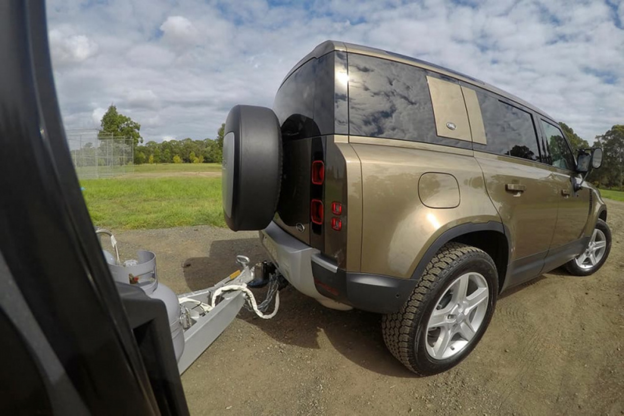 autos, cars, land rover, reviews, 4x4 offroad cars, car reviews, defender, land rover defender, towing, land rover defender 2022 tow test
