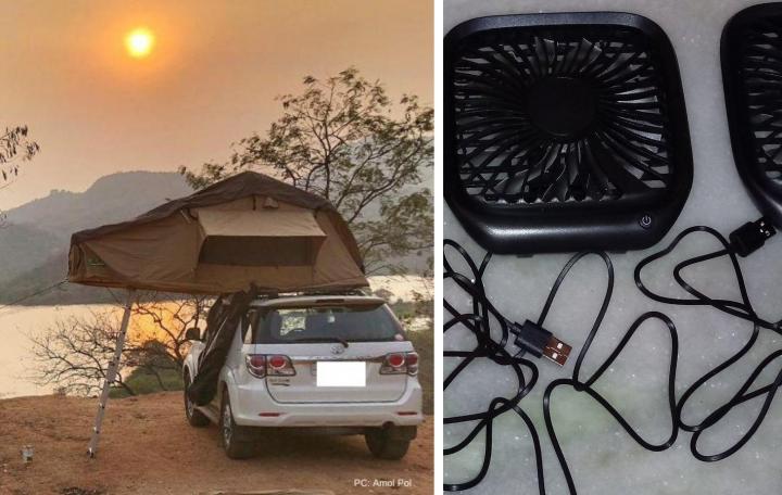 autos, cars, camping, indian, member content, car camping: budget diy solar fan setup that can also be used in homes