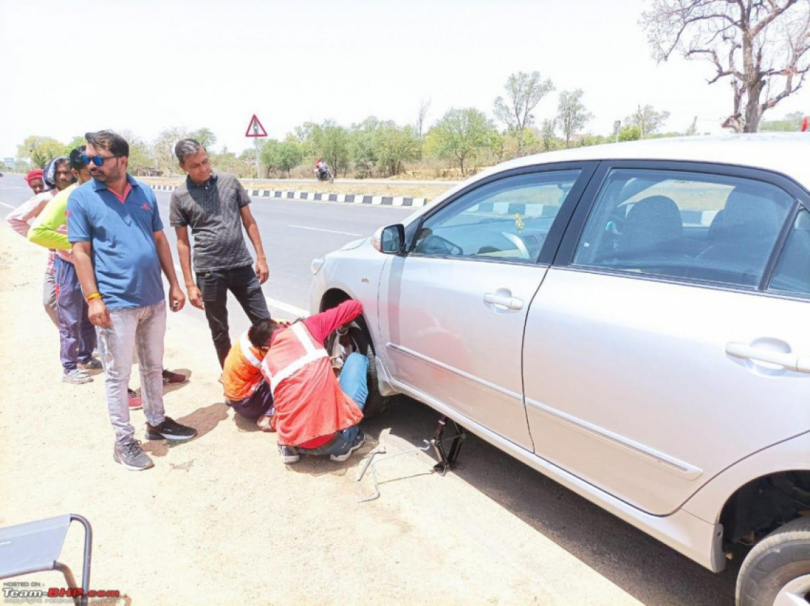 autos, cars, car tyres, highways, indian, mahindra bolero, member content, nhai, nhai bolero came to the rescue after our car's tyre burst at 100 km/h
