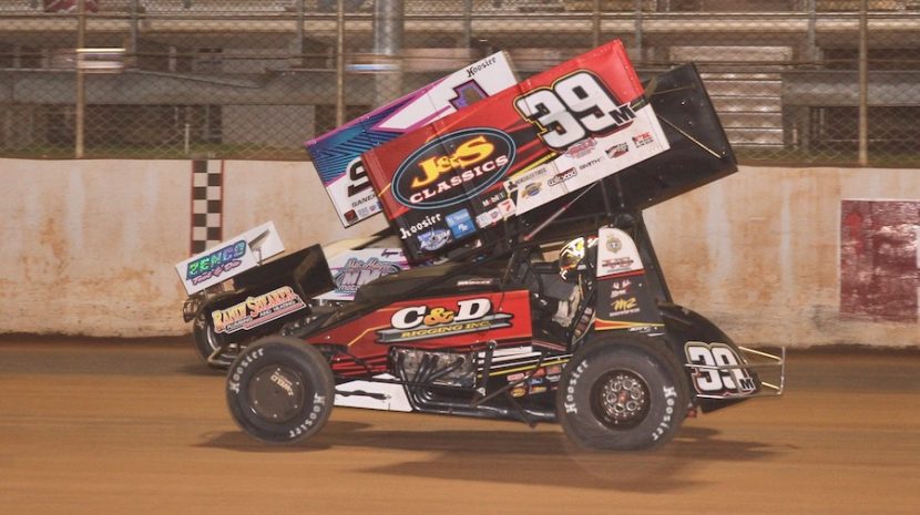 all sprints & midgets, autos, cars, macri bests wagner in port royal thriller