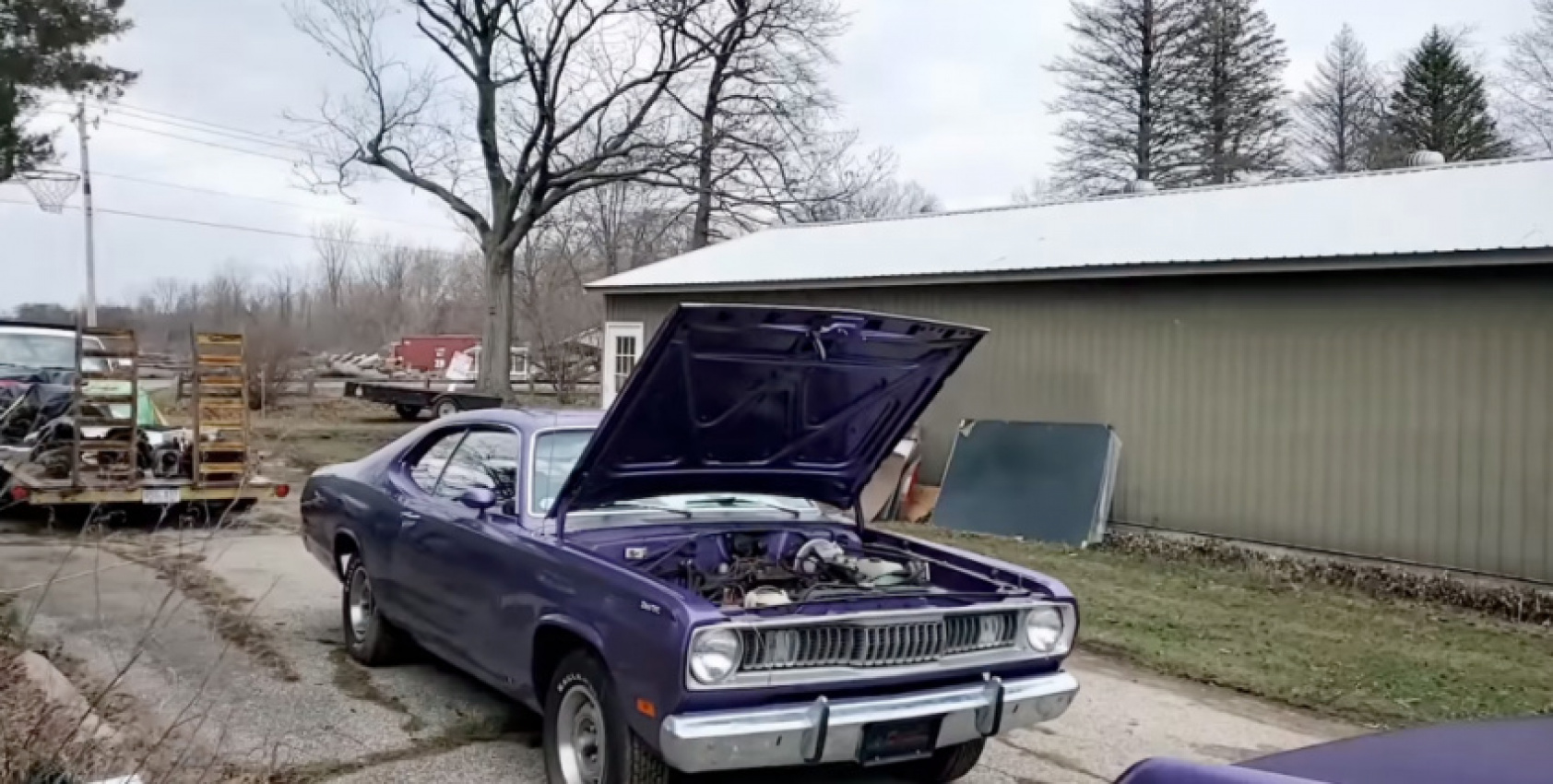 autos, cars, dodge, muscle cars, plymouth, unbelievable estate sale uncovers shocking pair of plumb crazy purple barn finds