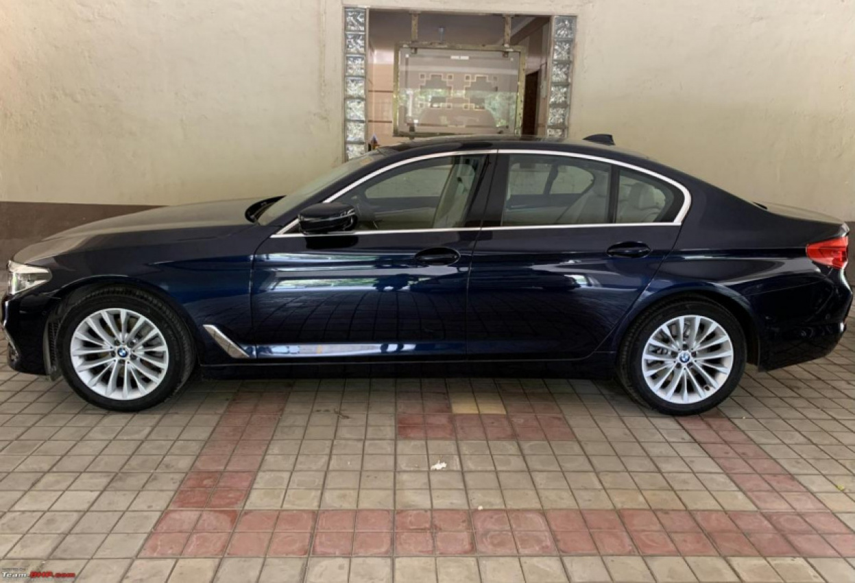 autos, bmw, cars, 520d, bmw 5-series, bmw india, diesel, g30, indian, luxury sedan, member content, installed self leveling wheel caps on my bmw 520d (g30)