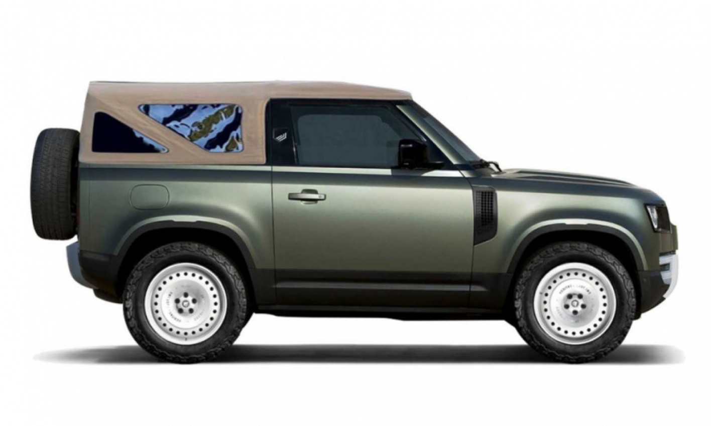 all news, autos, cars, coachbuilders, defender, defender 90, defender convertible, drop top defender, dutch, heritage customs, land rover, land rover defender 90, this drop-top defender is like an evoque convertible but utilitarian