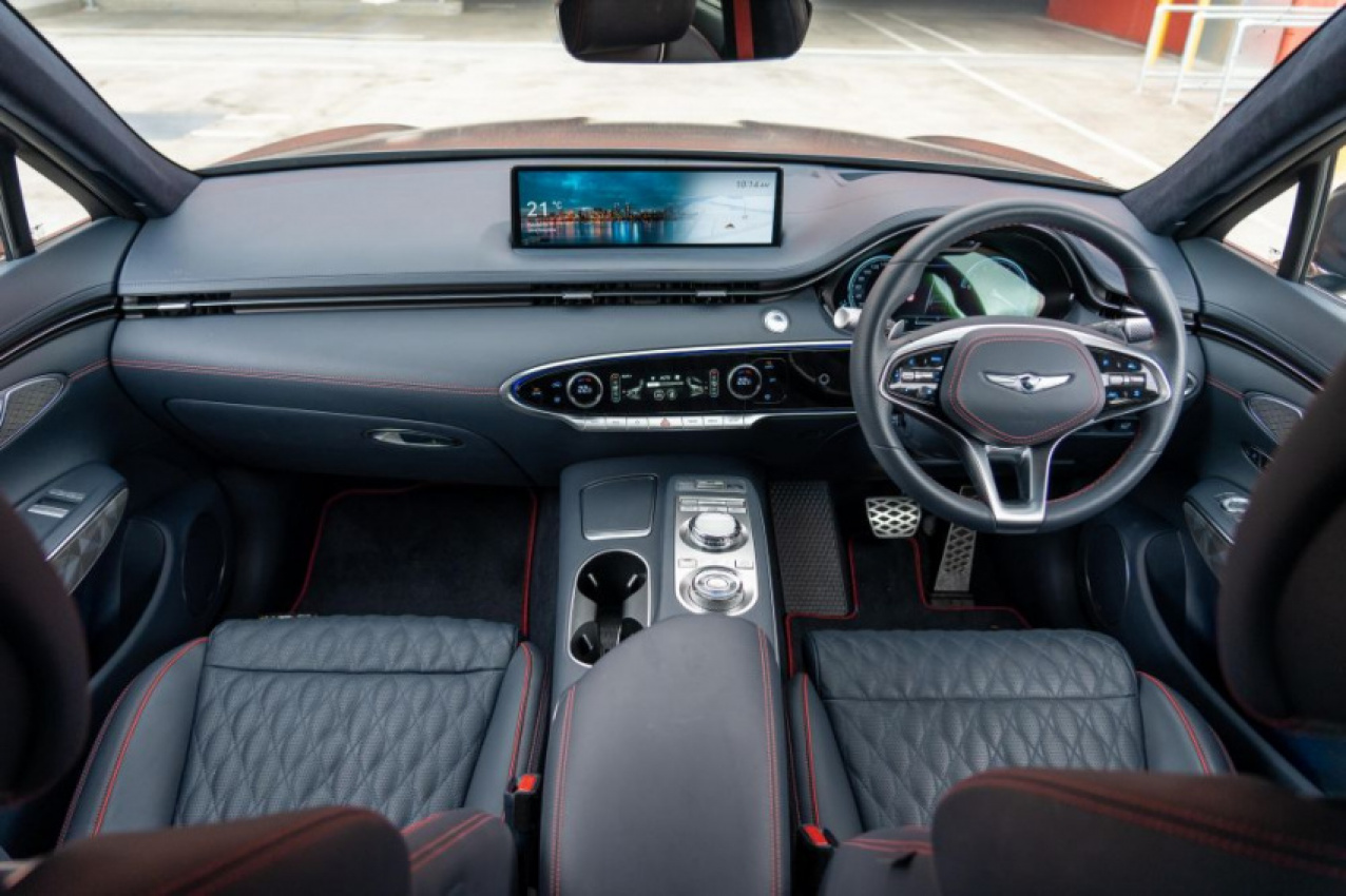 autos, cars, genesis, android, genesis gv70, android, 2022 genesis gv70 3.5t awd sport review
