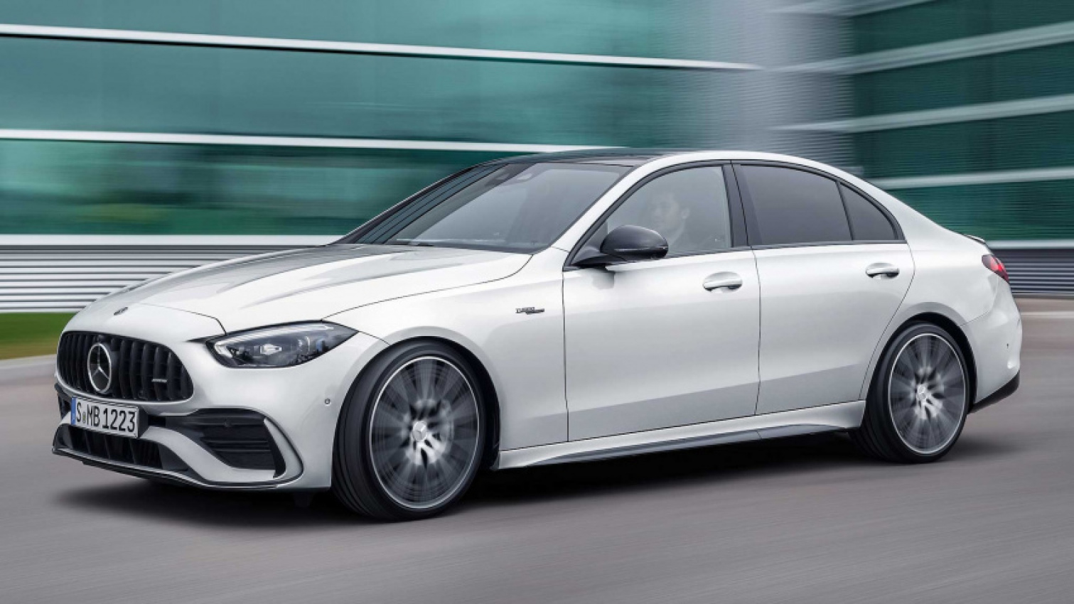 autos, cars, mercedes-benz, mg, news, mercedes, 2023 mercedes-amg c43 first look: a 50 percent smaller engine brings more power