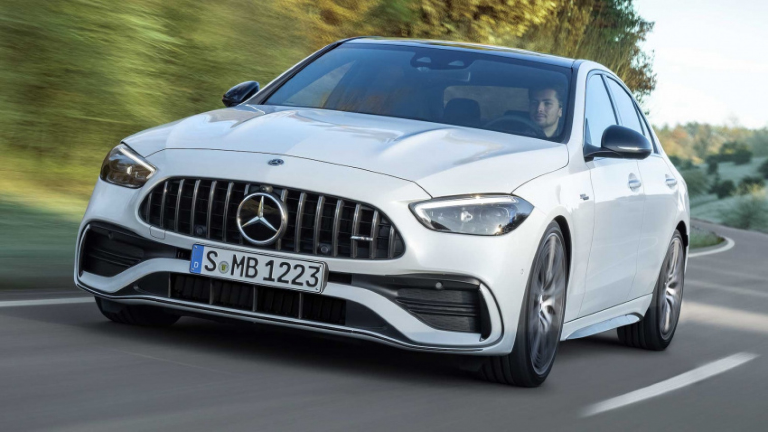 autos, cars, mercedes-benz, mg, news, mercedes, 2023 mercedes-amg c43 first look: a 50 percent smaller engine brings more power