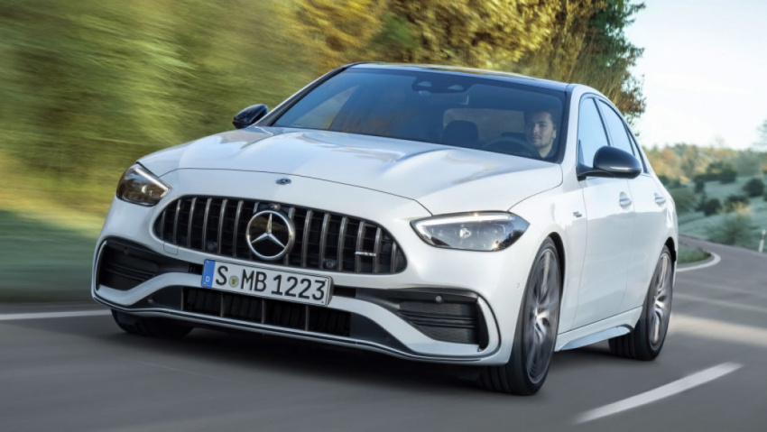 autos, cars, hp, mercedes-benz, mg, executive cars, mercedes, performance cars, new 2022 mercedes-amg c 43 unveiled with 402bhp