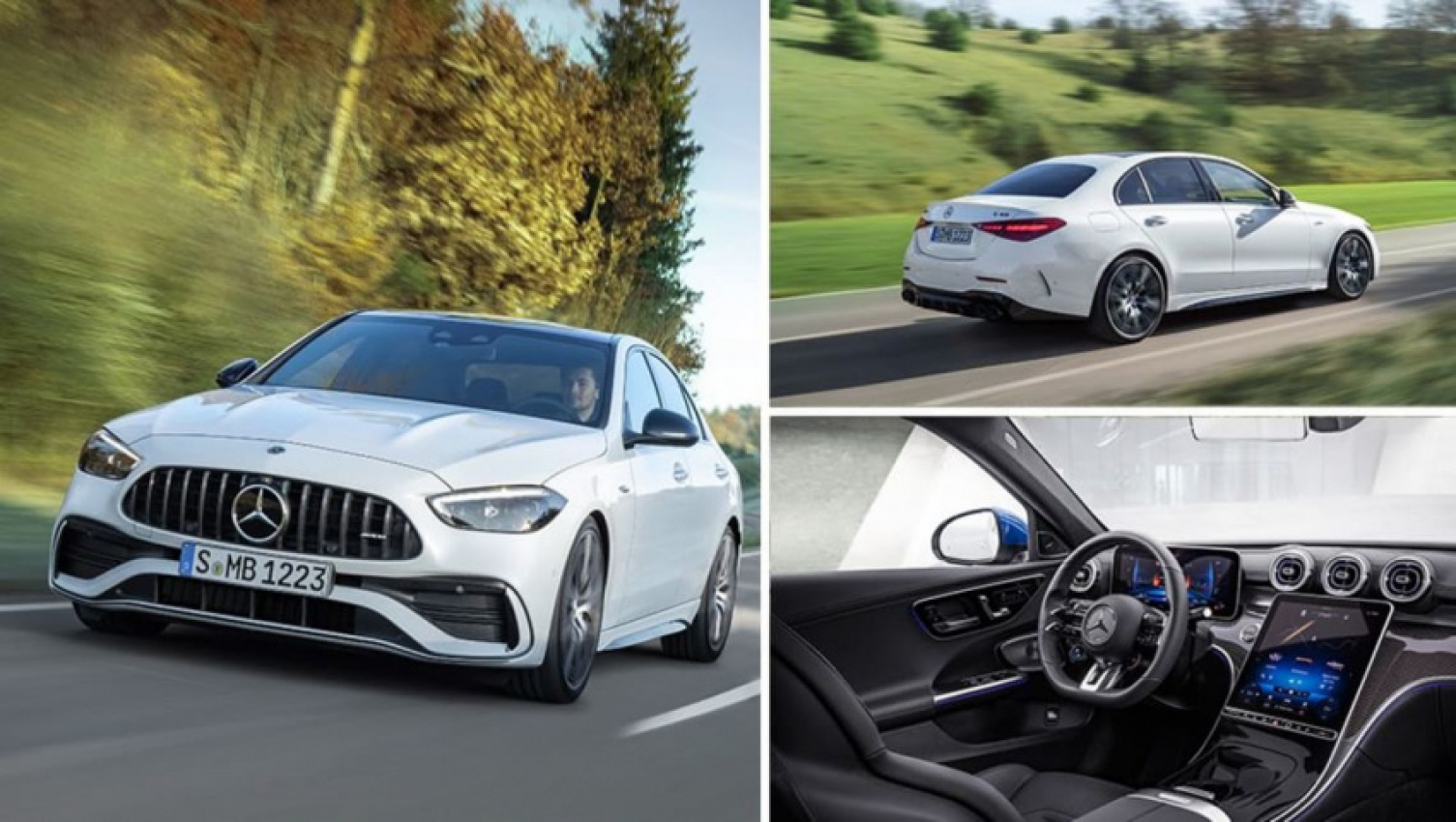 audi, autos, bmw, cars, genesis, mercedes-benz, mg, audi s4, bmw m3, genesis g70, industry news, mercedes, mercedes-benz c-class, mercedes-benz c-class 2022, mercedes-benz news, mercedes-benz sedan range, mercedes-benz wagon range, showroom news, 2023 mercedes-amg c43 detailed: more power, less cylinders for latest bmw m340i, genesis g70 sport and audi s4 avant rival
