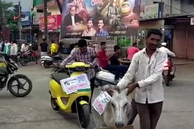 article, autos, cars, ola electric s1 reaches new low; angry owner ties it to a donkey & parades around town