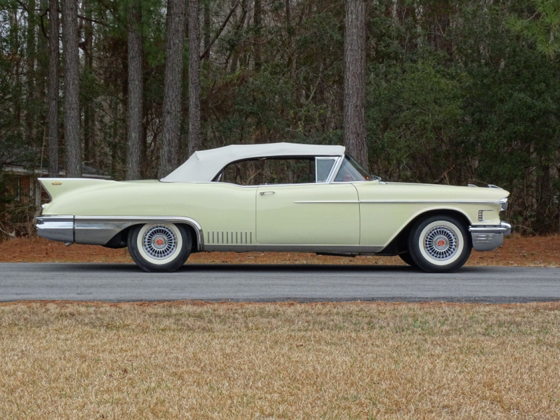 autos, cadillac, cars, american, asian, celebrity, classic, client, europe, exotic, features, handpicked, luxury, modern classic, muscle, news, newsletter, off-road, sports, trucks, 1958 cadillac eldorado biarritz convertible is one of only 815