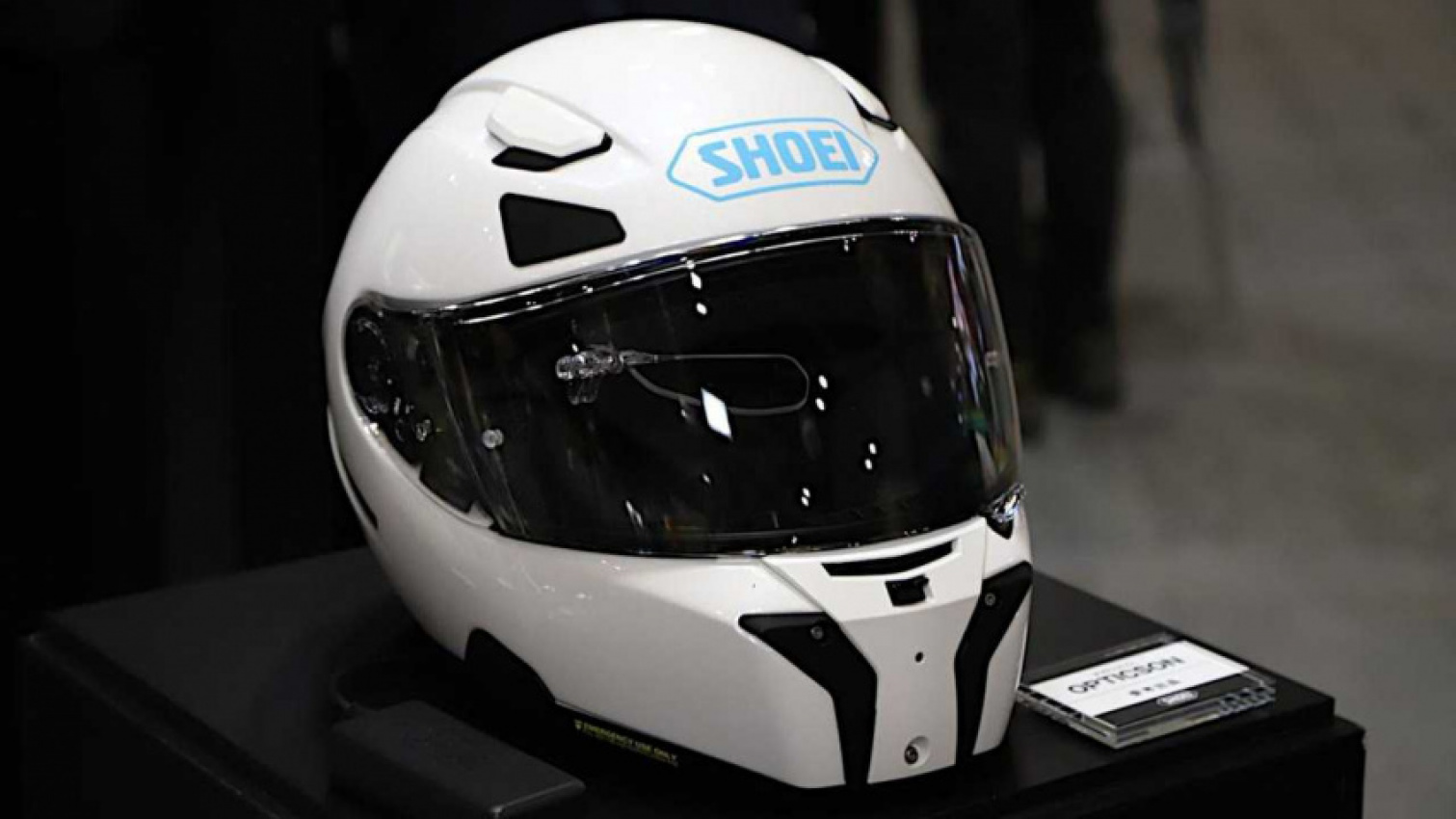 autos, cars, shoei unveils opticson helmet prototype with built-in heads-up display