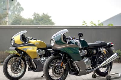 article, autos, cars, the diy mk design full-fairing body kit for re 650 twins adds a sporty touch to a vintage recipe