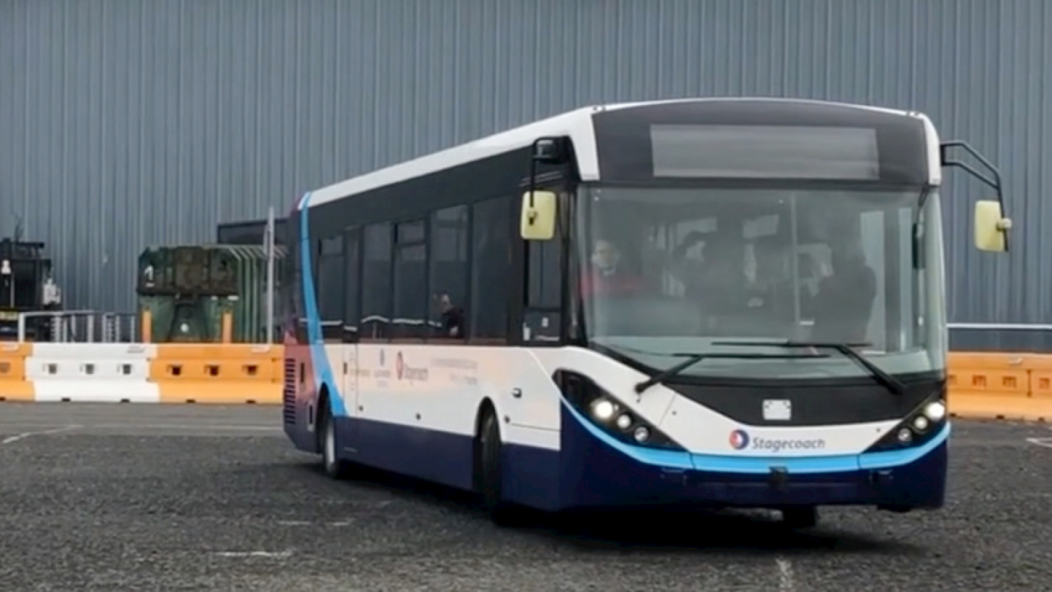 autos, cars, automotive industry, autonomous bus on road testing in scotland, car, cars, driven, driven nz, motoring, new zealand, news, nz, self driving cars, there&039;s full-sized, traffic, transport, there's a full-sized, autonomous bus on the road testing in scotland