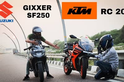 article, autos, cars, ktm, suzuki, battle of fully faired sub 300cc sportbikes: suzuki gixxer sf 250 vs ktm rc 200